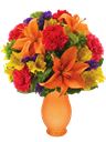 Bouquet di lilium arancio