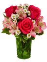 Bouquet colori rosa e rosso