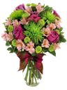 Bouquet di rose fucsia